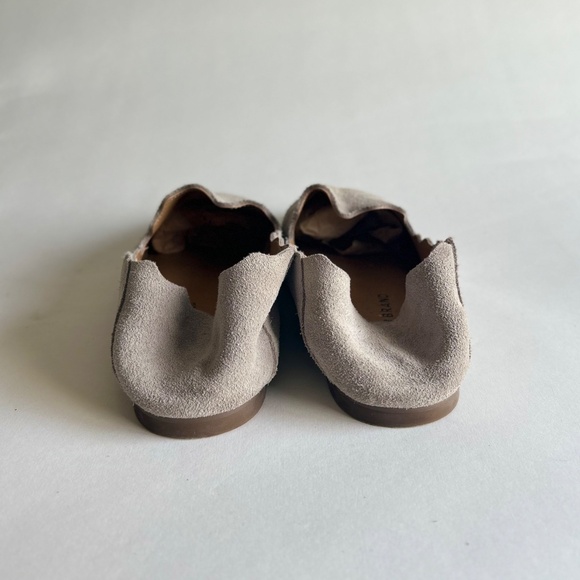 Lucky Brand Grey Suede Genuine Leather Mules Flats size 8 - Picture 7 of 12